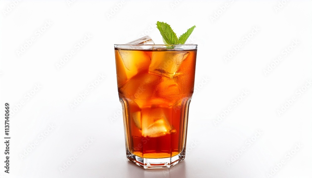 Iced Tea on white background isolated. Beverage. Drink. Iced Tea on white background isolated. Beverage. Drink.