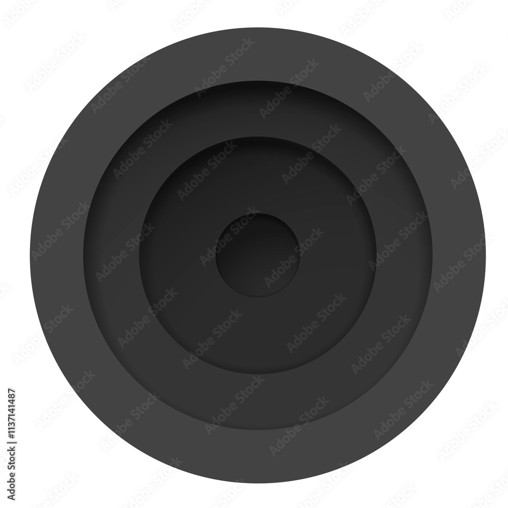 3D circle png element, geometric shape in black on transparent background 3D circle png element, geometric shape in black on transparent background