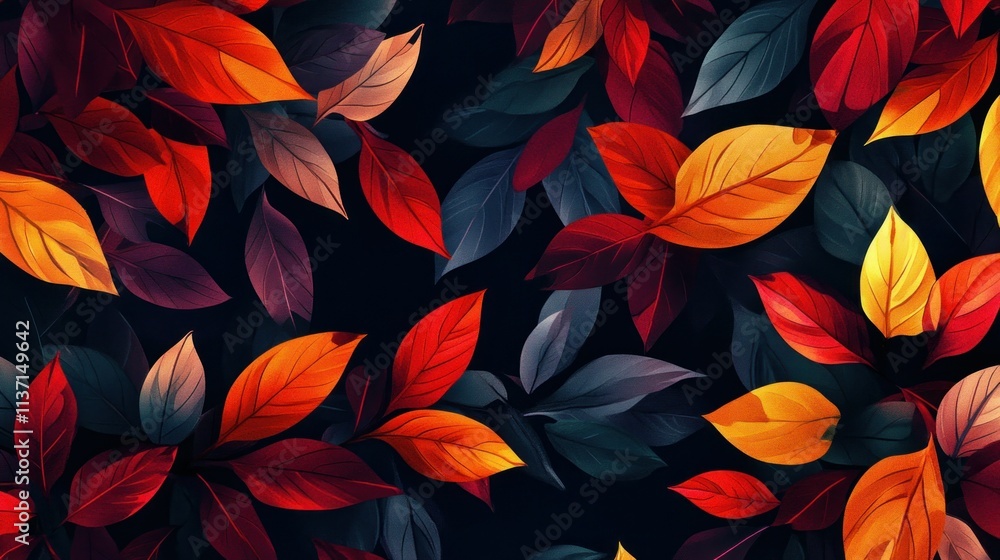fall leaves background. autumn mood fall leaves background. autumn mood