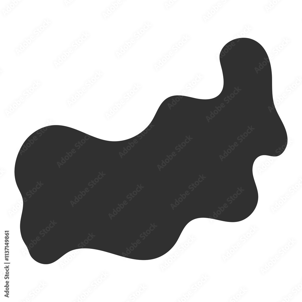 Organic shape png sticker on transparent background Organic shape png sticker on transparent background