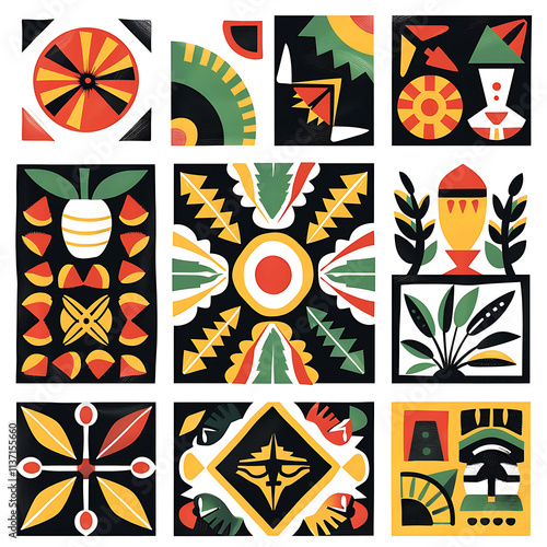 Colorful Geometric Patterns for Artistic Inspiration