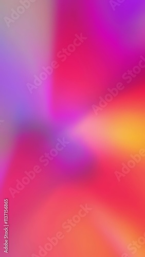 Holographic iridescent unicorn colors pink and purple abstract background. Multicolored light rays flash and glow. Optical Crystal Prism Beams