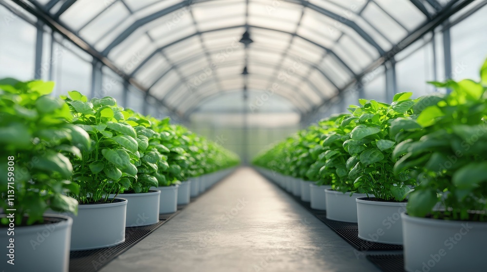 Renewable energy-powered greenhouse growth eco farm indoor lush plants Renewable energy-powered greenhouse growth eco farm indoor lush plants