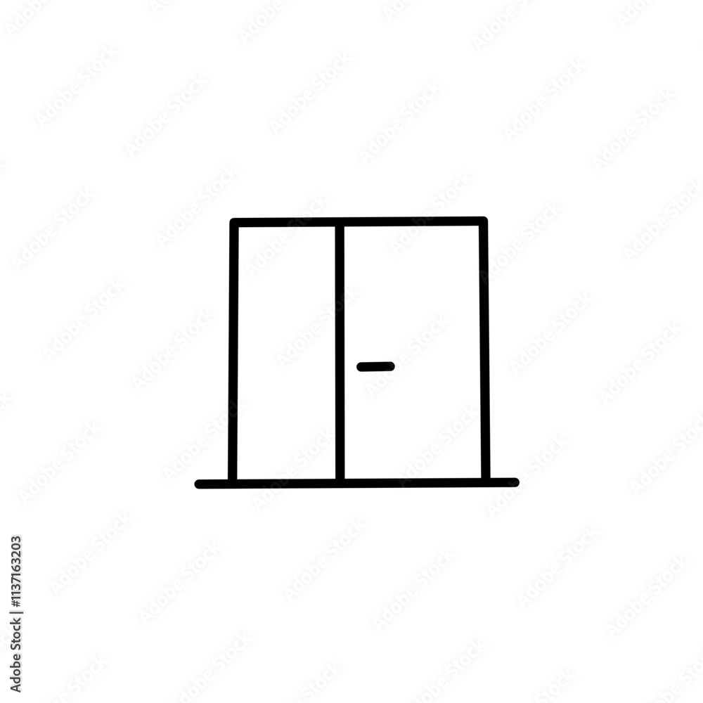 outline of the door outline of the door