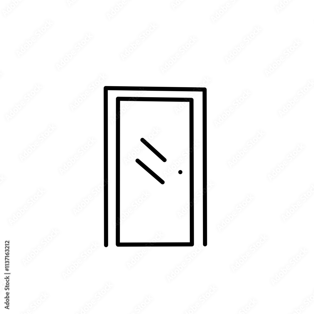 outline of the door outline of the door