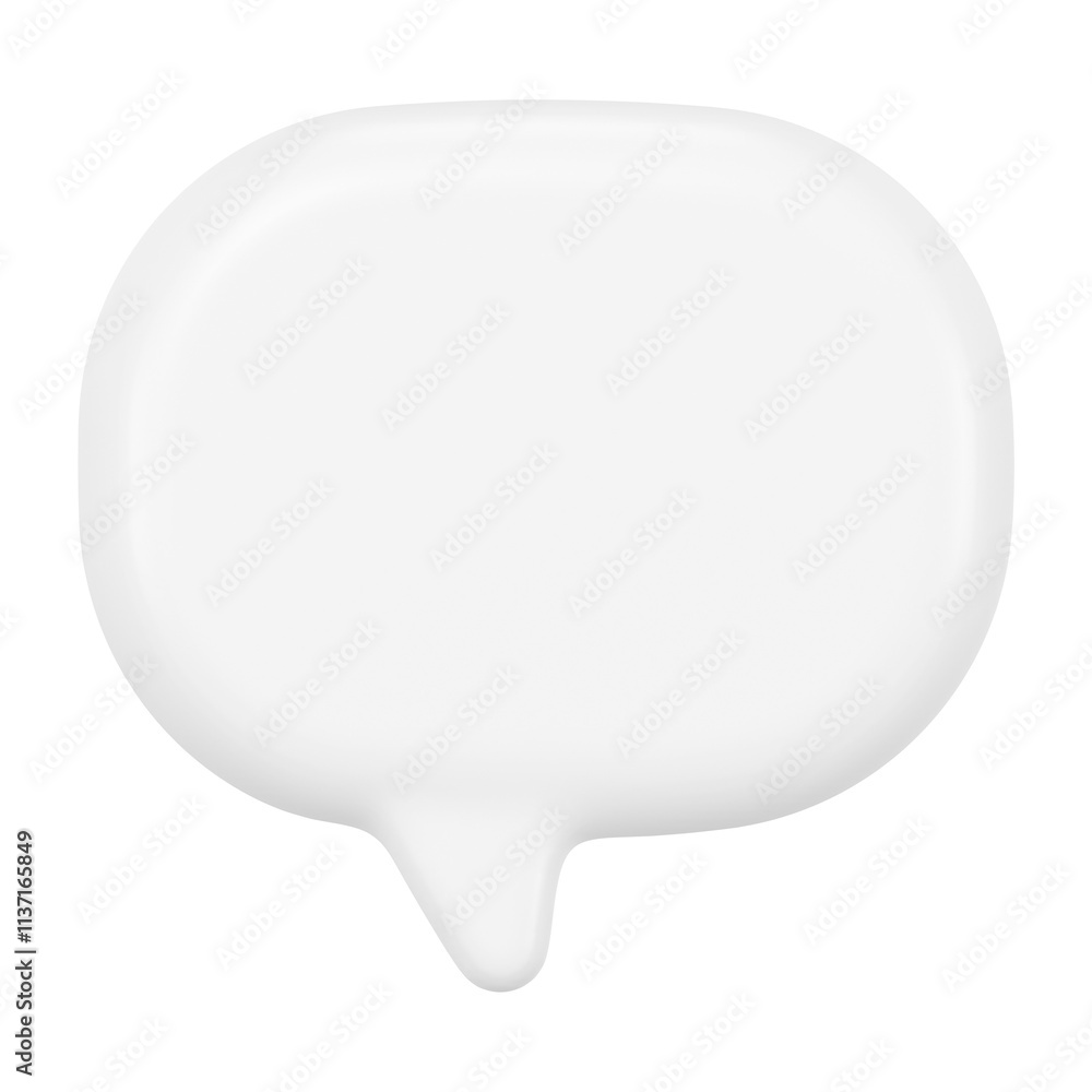 Speech bubble png sticker, 3D shape, marketing graphic on transparent background Speech bubble png sticker, 3D shape, marketing graphic on transparent background
