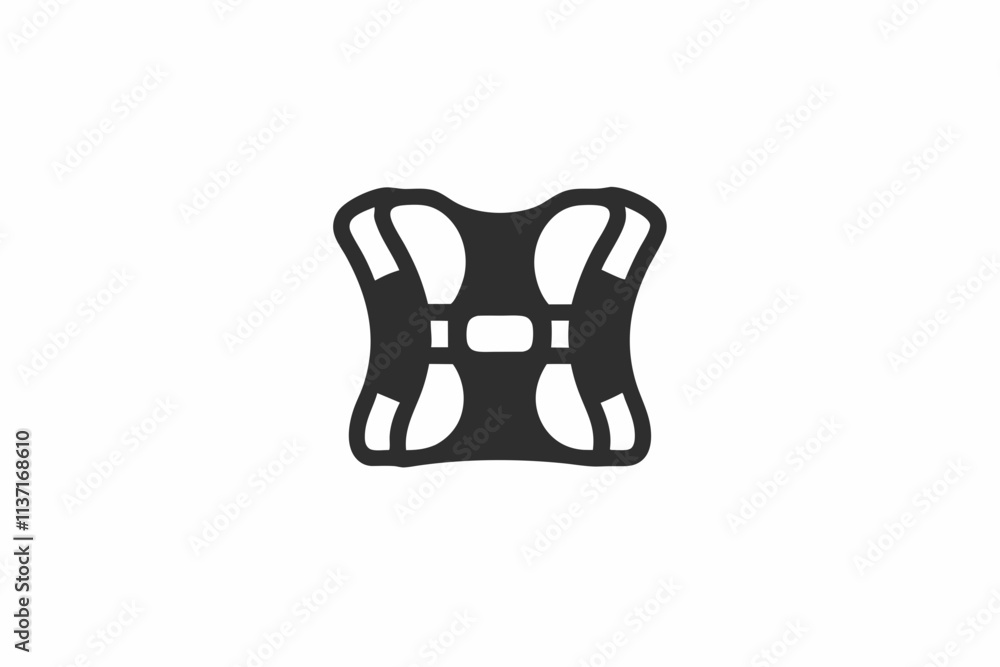 creative gym posture corrector figure concept icon and logo vector illustration creative gym posture corrector figure concept icon and logo vector illustration