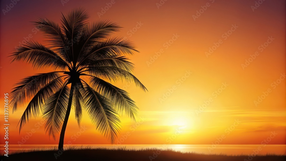 Palm tree silhouette on background, perfect for tropical nature designs, palm, tree, tropical, nature,background, silhouette Palm tree silhouette on background, perfect for tropical nature designs, palm, tree, tropical, nature,background, silhouette