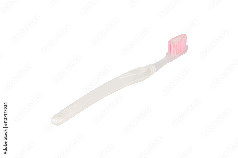 color pink brush tooth isolated on white background color pink brush tooth isolated on white background