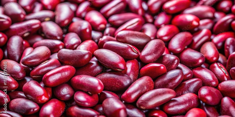 Close-up shot of red kidney beans with a vibrant color and texture, red, kidney beans, vegetables, legumes, food, cooking Close-up shot of red kidney beans with a vibrant color and texture, red, kidney beans, vegetables, legumes, food, cooking