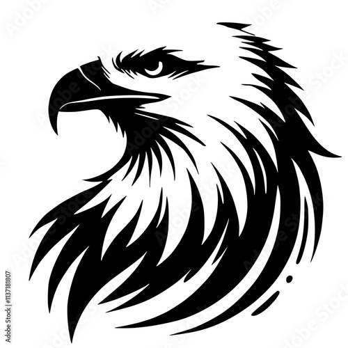 Eagle portrait silhouette