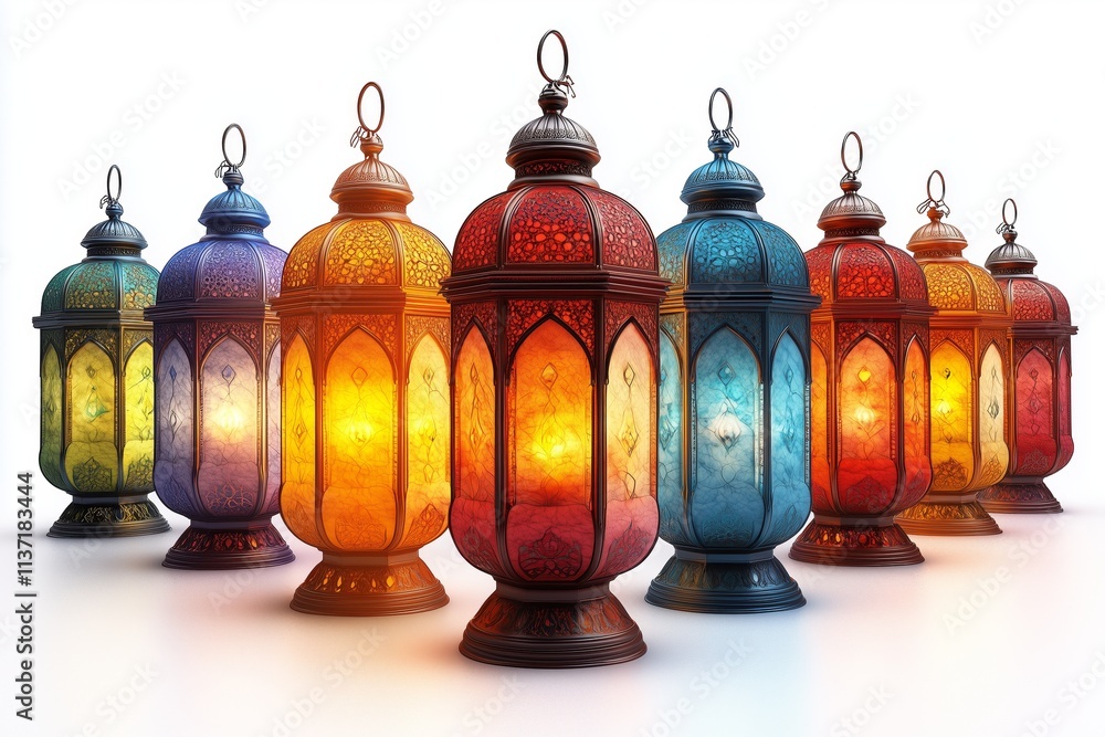Obraz premium Ramadan Lanterns. Ramadan, Ramadan Kareem, Eid-Ul-Fitr, Islam, Fasting - Activity