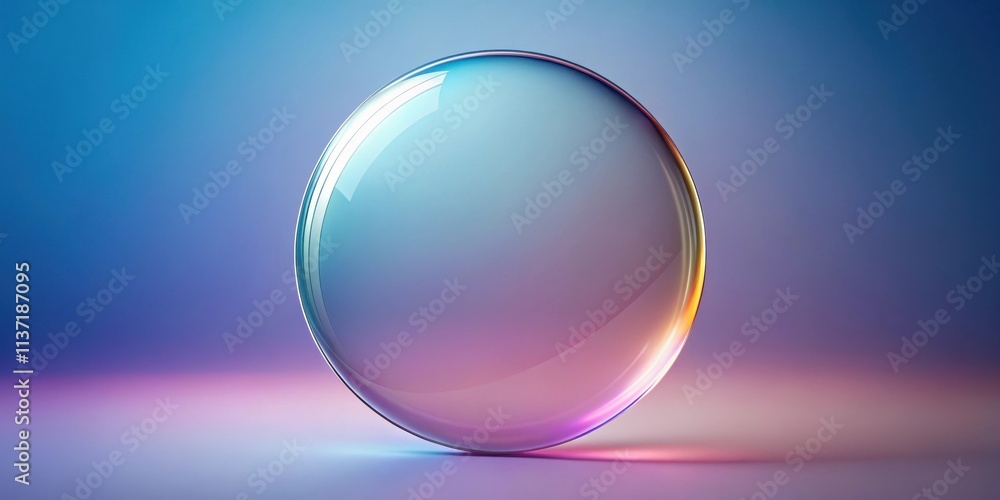 Round glass shape with a gradient effect, glass, round, shape,, gradient, reflection, design, abstract, crystal, shiny Round glass shape with a gradient effect, glass, round, shape,, gradient, reflection, design, abstract, crystal, shiny