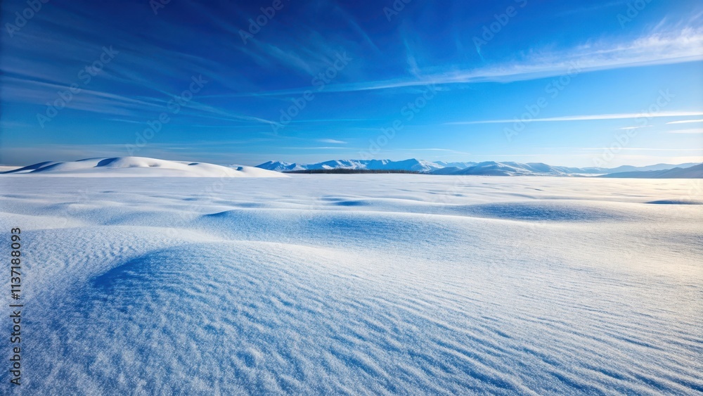 Snowfield with hills isolated, winter, white, cold, scenic, nature, landscape, frost, freezing, solitude, snowy, mountains