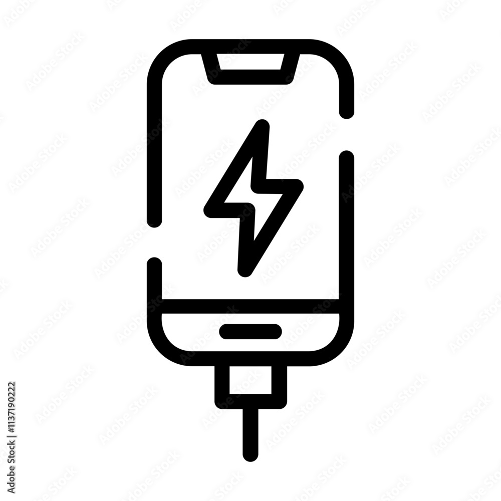 recharge Line Icon recharge Line Icon