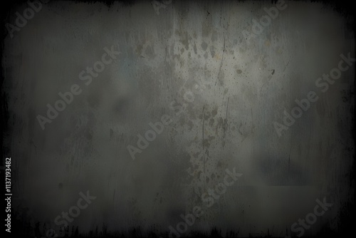 grunge gray background or texture with dark vignette borders Generative AI