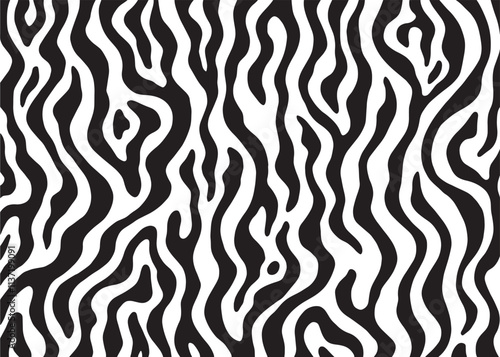 Abstract Zebra pattern design, vector illustration background. wildlife fur skin design illustration. photo