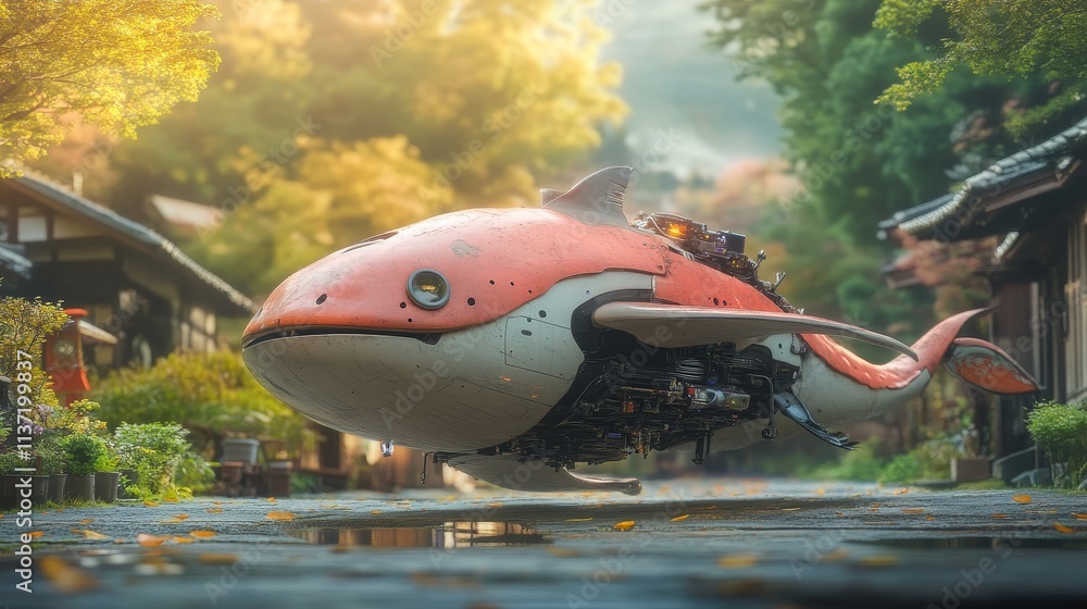 custom made wallpaper toronto digitalFlying Fish in the Japanese Village