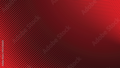 Red gradient with halftone abstract background for backdrop or presentation