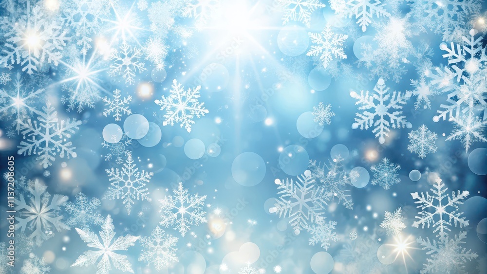Winter light background with sparkling snowflakes, winter, light, background, sparkle, snowflakes, cold, season, icy, frost Winter light background with sparkling snowflakes, winter, light, background, sparkle, snowflakes, cold, season, icy, frost