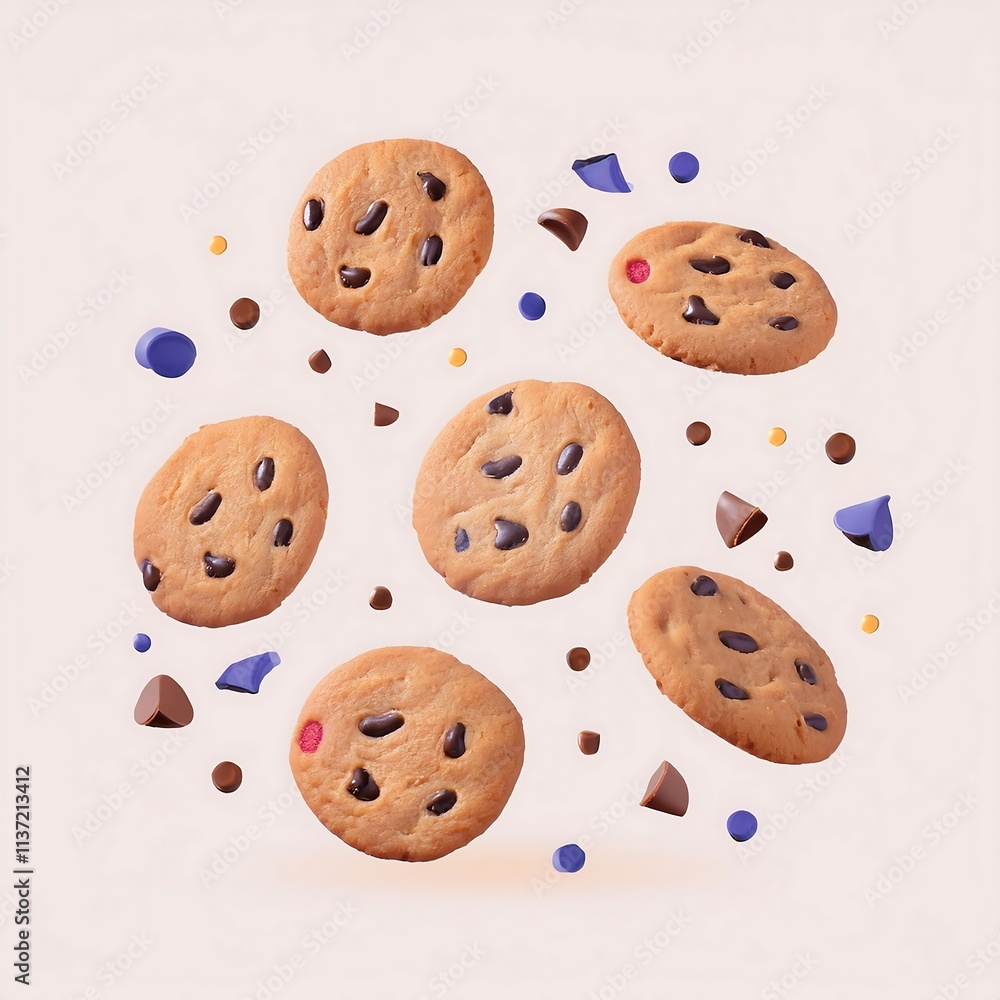 Vector pattern of cookies with chocolate chips. Cookie day. Box, packaging of cookies with chocolate crumbs. cookies with chocolate chips. Cookie day isolated vector illustration, logo, icon
cutout Vector pattern of cookies with chocolate chips. Cookie day. Box, packaging of cookies with chocolate crumbs. cookies with chocolate chips. Cookie day isolated vector illustration, logo, icon
cutout