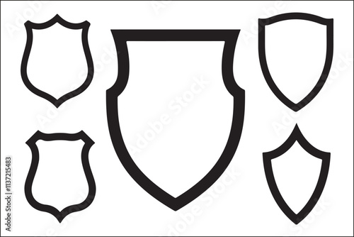 Refined Shield Logo Vector Graphics Pack