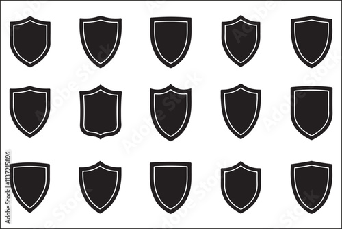 Clean Shield Logo Vector Graphics Pack