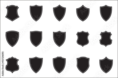 Clean Shield Logo Vector Graphics Pack