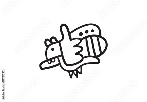 Doodle Graffiti Monster