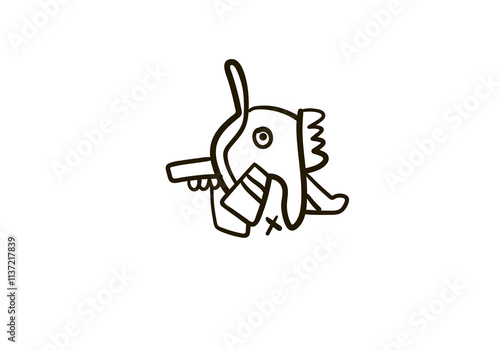 Doodle Graffiti Monster