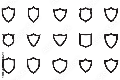 Shield Logo Vector Graphics Stock