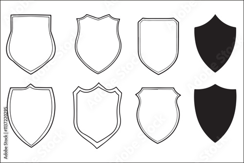 Shield Logo Vector Graphics Stock