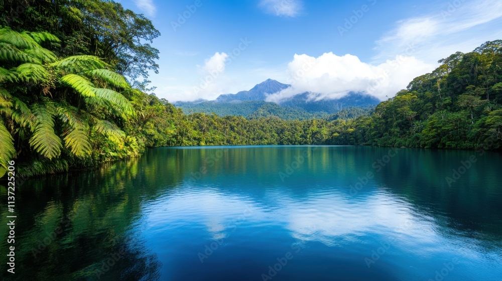 Tropical rainforest landscapes a serene abundance of nature