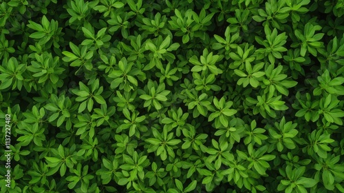 Abundant greenery in forest overhead view nature photography photo