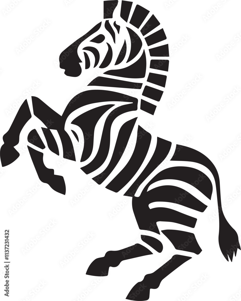 zebra silhouette vector icon graphic logo ai generated design zebra silhouette vector icon graphic logo ai generated design