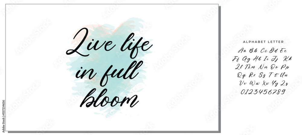 Hand drawn holiday lettering. Ink illustration. Modern brush calligraphy. Isolated on white background. Live life in full bloom. Hand drawn holiday lettering. Ink illustration. Modern brush calligraphy. Isolated on white background. Live life in full bloom.
