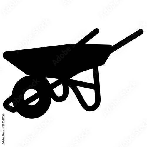 Wheelbarrow Silhouette 