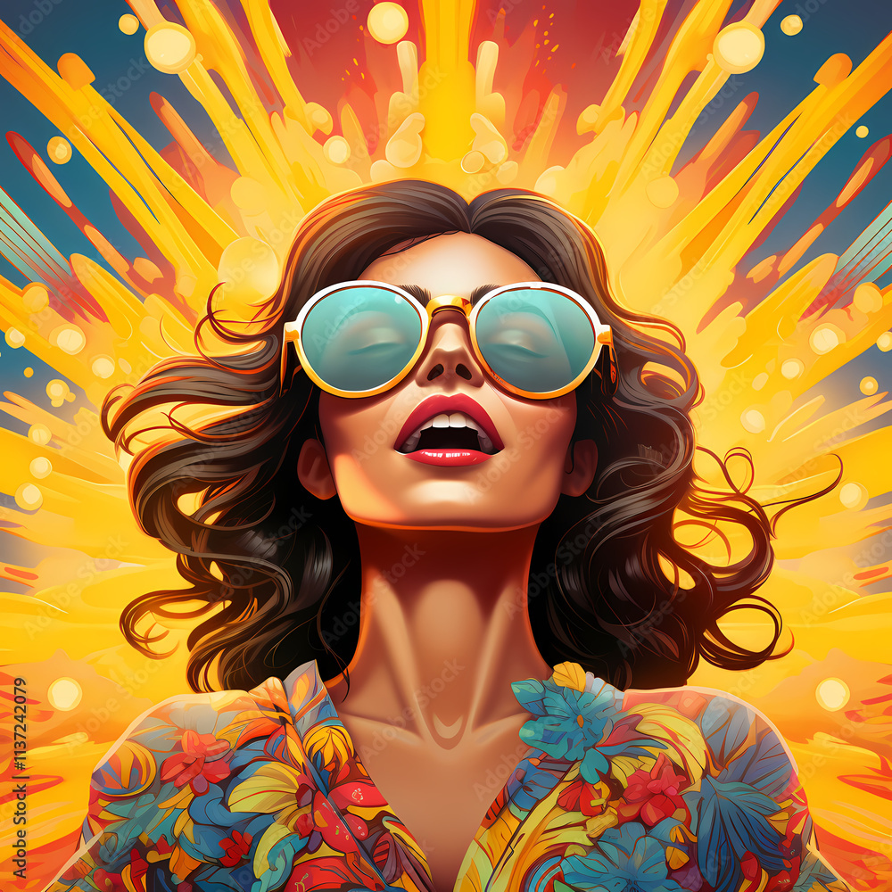 Summer Vibes: A Woman's Joyful Embrace of Sunshine and Freedom Summer Vibes: A Woman's Joyful Embrace of Sunshine and Freedom