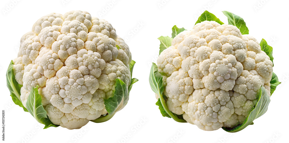 Cauliflower isolated on transparent background. Cauliflower isolated on transparent background.