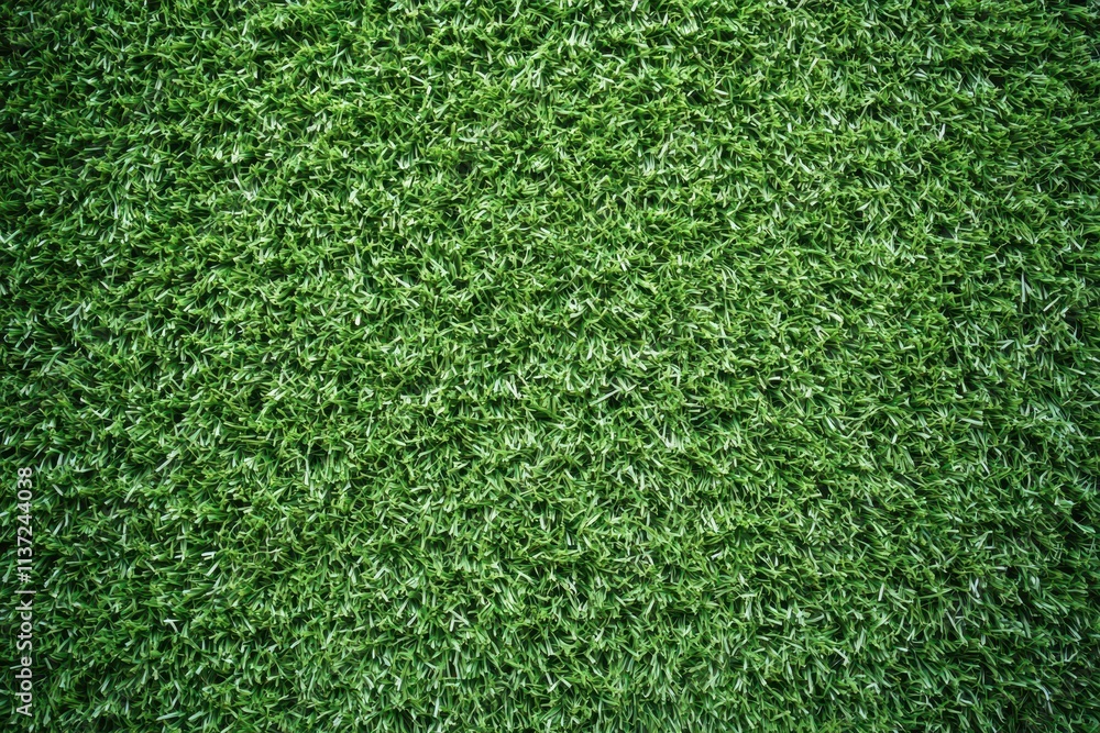 Obraz premium A close-up view of a lush green artificial grass surface