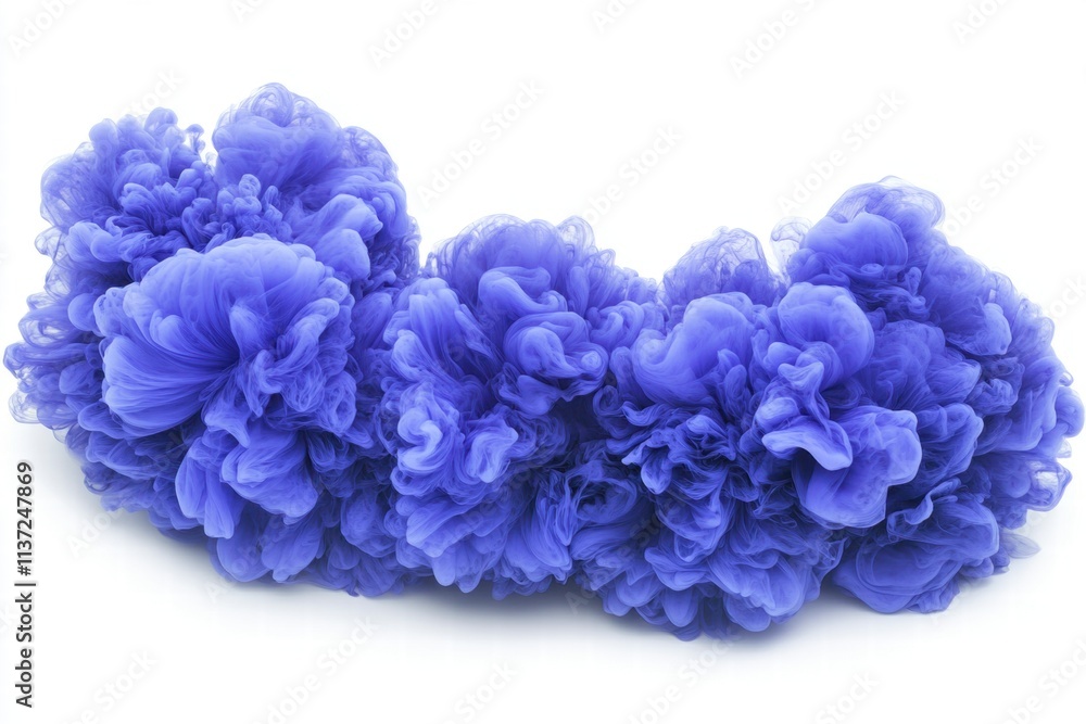 Obraz premium Abstract Blue Ink Cloud in Water