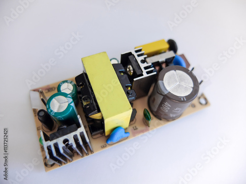 Cuadro en lienzo Board Step-down AC-DC switching power supply module for electrical devices