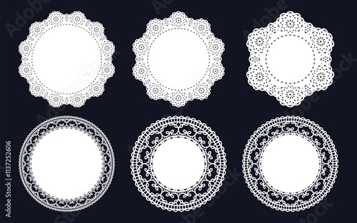 Elegant Lace Circle Frames Bundle SVG – Intricate Round Frame Design Collection
