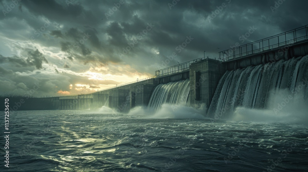 Hydroelectric Dam: Leverages the natural flow of water to generate electricity through turbines, contributing to renewable energy production with minimal environmental impact.
Hydroelectric Dam: Leverages the natural flow of water to generate electricity through turbines, contributing to renewable energy production with minimal environmental impact.