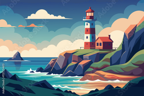 lighthouse on the island