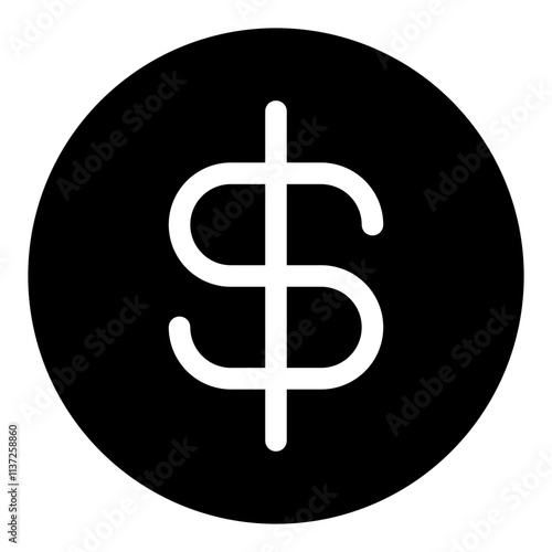 Dollar Line Vector, Icon Or Logo Sign Isolated Symbol Illustration glyph Icon