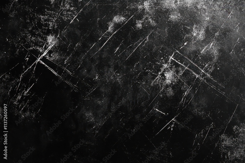 Black Surface with White Scratches and Specks Black Surface with White Scratches and Specks