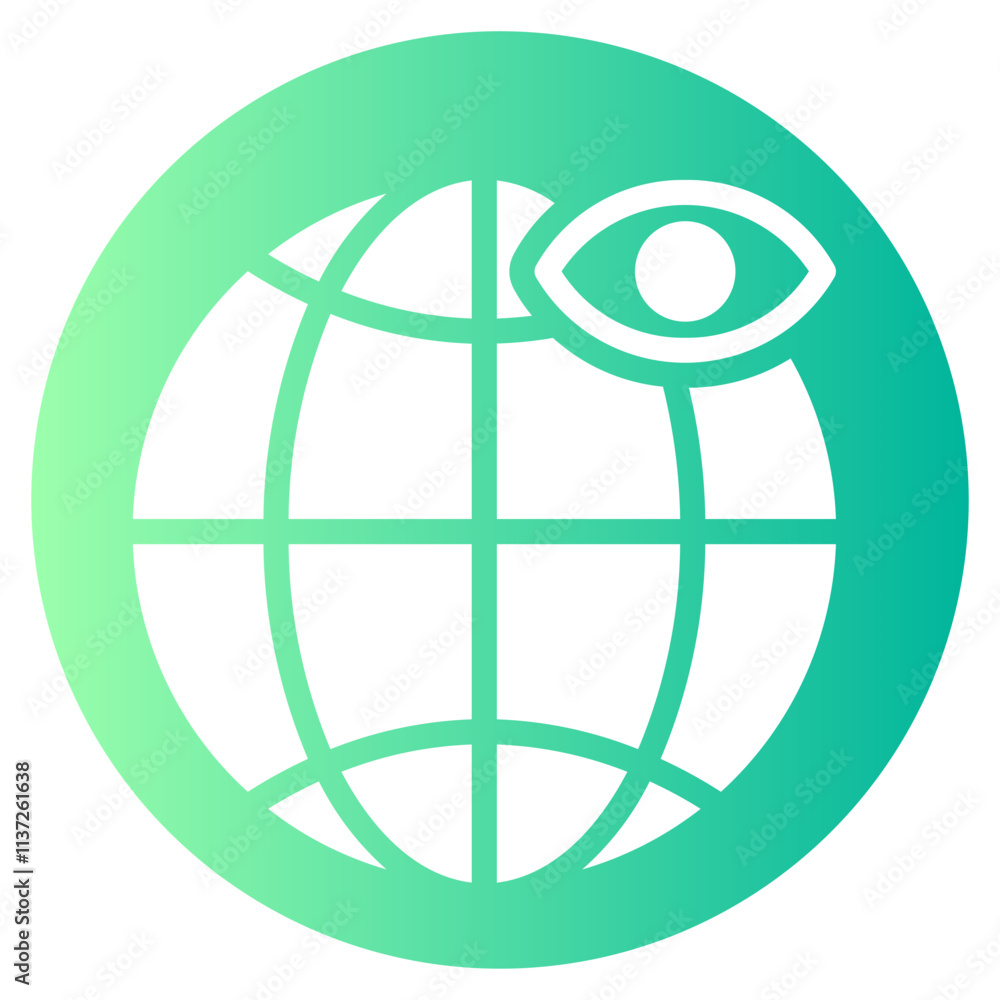 eye gradient icon eye gradient icon