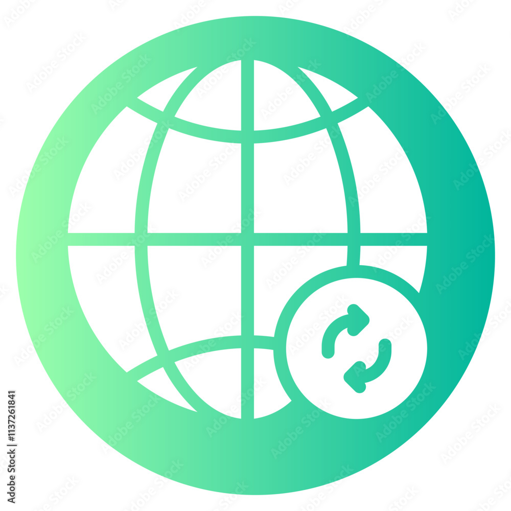 sync gradient icon sync gradient icon
