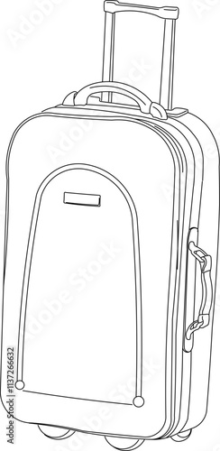 vector illustration design image of backpack for traveling carrying goods 